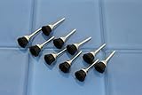 TEMO 10 pc Nylon Plastic Bristle Cup Shape Wire Brush #404 1/8" shank Dremel [並行輸入品]