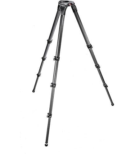 Amazon | Manfrotto MPROカーボンファイバー 3段ビデオ三脚 535 | 三脚