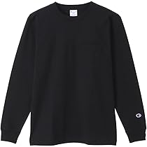 Amazon.co.jp: [チャンピオン] ロングTシャツ 長袖 丸首 綿100