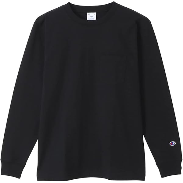 Amazon.co.jp: [チャンピオン] ロングTシャツ 長袖 丸首 綿100