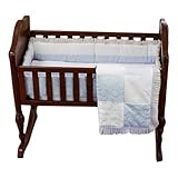 Baby Doll Bedding King Mini Crib/ Port-a-Crib Set, Blue by BabyDoll Bedding