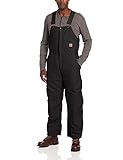 Berne Mens Big-Tall Extra Deluxe Insulated Bib Black 6X-Large/Regular [並行輸入品]