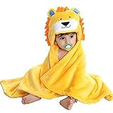 激カワ!!!癒される!!!可愛い子に可愛いバスローブ　お子様にピッタリ 出産祝い 贈り物 にも (ライオン)