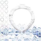 シシベラ クールネックリング 28℃ 自然凍結 24年80%大増量 ネッククーラー アイス クールリング 首掛け 冷却 暑さ対策グッズ 繰り