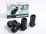 AGITO SUPER RACING NUT L43(スーパーレーシングナット) 1箱4本入 【日本製】 M12xP1.25 -