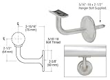 C・R・Laurence hr15b4bs CRL BrushedステンレスConcealedサーフェスマウントHand手すりブラケットfor 1 – 1 /