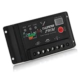 Ecloud Shopソーラーパネル充電器バッテリーレギュレータ?コントローラ安全保護12V 24V 30A