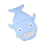 Cute Sharkベビー寝袋新生児幼児Sleeping袋Warm Swaddlingブランケット0 – 3年の カラー: ブルー