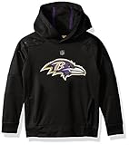 NFL Baltimore Ravens Boys 47 "マッハ"プルオーバーパーカー、ブラック、M ( 56 )