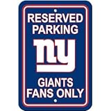 Fremont Die新しいYork Giants 90275プラスチック駐車場サイン – 予約駐車場
