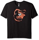 MLB Baltimore Oriolesレディースチームショートスリーブ画面Tシャツ、4 x、ブラック