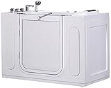 Aston wt622.1j-55-ac-l 55-inch walk-in Whirlpool Bath Tub withサイドパネル、左Drain inホワイト
