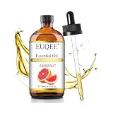 EUQEE アロマオイル グレープフルーツ エッセンシャルオイル 天然100％ 精油 大容量118ML グレープフルーツオイル アロマディフューザー用 贈り物に最適