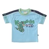 デンマークの子供服ブランド　ＦＩＸＯＮＩ 綿１００％　モンスター半袖Ｔシャツ ブルー 62ｃｍ