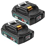 Waitley マキタ18v バッテリー互換 2.5Ah 2500mAh アップグレードされたセル 確実にカットオフ機能付き 全回路保護基板 マキタ電動工具用電池 WTL1830B 軽量 薄型 BL1825b マキタ掃除機バッテリー BL1815 BL1820 BL1860b対応 LED残容量表示付き CE,PSE認証済み（２個セット）