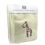 Elli & Raff Design Embroidered Baby Shawl by Elli & Raff