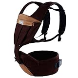 Comfortable Baby Carrier Infant Backpack Cooling Vent with Hip Seat, Coffee by Baby Lovess