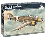 プラッツ イタレリ 1/72 WW.II イタリア SM.79 スパルヴィエーロ 爆撃機 プラモデル IT1412 (飛行機)