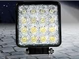 [Present-web] 防水機能付き高輝度ワークライト　48W 16LED 広角