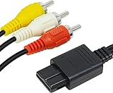 N64 AV ステレオ ケーブル スーパーファミコン/ファミコン / ニンテンドー64 / ゲームキューブ/スーファミ用 1.8M