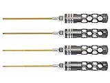 Arrowmax Honeycomb Allen Wrench Set with 4-Teilig 1.5 2.0 2.5 & 3.0 x 120mm [並行輸入品]