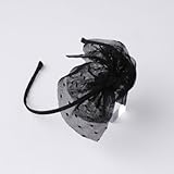 (ビジュー＆ビー)bijoux&bee チュールのふんわりリボンヘアバンド ブラック