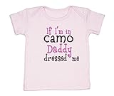 EllaジャクソンBaby Girl 's Daddy Dressed Me Camo Tシャツ