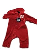 MascotWear See My Hood幼児5tネブラスカCornhuskersポリエステルフリースジップアップフード付きOnesie