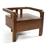 HAIZHEN 1つの引き出し付きベッドサイドテーブル、ウッドエンドテーブル/ナイトスタンダード、木製の色L55 * W46 * H45