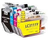 LC3111-4PK 互換インクカートリッジ ブラザー(Brother)用 LC3111 インク 4色セット(BK/C/M/Y) 合計4本 対応機種:DCP-J582N J982N-W/B J978N-W/B J972N J973N-W/B J572N J577N J903N J893N J898N J998DN J998DWN J738DN J738DWN J981N