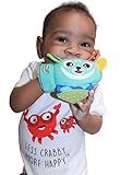 Yummy Mitt Teething Mitten -Junior (Happy Hand Limited Edition- Unisex) -Natural Self-Soothing Handy
