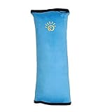 チャイルドシート小物 車用品 カー用品 子供用 シートベルトクッションまくら ジュニアシート 枕 パッド 車 シートカバー うたた寝クッション （ブルー）