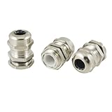 uxcell 防水コネクタ ケーブルグランド　ステンレススチール M16 4?8mm 強いストレッチ抵抗　3個入り