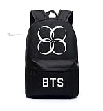 韓流グッズ ファッション 可愛 BTS 防弾少年団 Bangtan Boys 花様年華Young Forever WINGS バッグ リュックサック (ブラック)