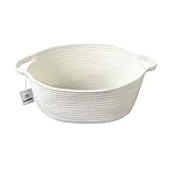 2017新しいデザインコットンロープストレージオーガナイザーLaundry Hamper Nursery Babyおもちゃストレージ L ホワイト