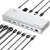 【WAVLINK厳選】WAVLINK Thunderbolt 4ドッキングステーション、シングル8K、トリプル4Kディスプレイ、TBT 4/3 Mac & TBT 4 Windows パソコン用13 in 1 PCドック、2.5G RJ45搭載ノートPC用40Gbps、最大96W充電対応