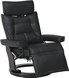 不二貿易 パーソナル チェア マリーノ リクライニング 機能 PU レザー ブラック 82541