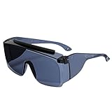 セフティー3 ガーデングラス 紫外線カット 軽量 メガネの上からかけられるタイプ スモーク G-2
