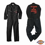 【Dickies】ディッキーズ 長袖 つなぎ ツナギ カスタム カバーオール ｢BLACK｣「バイク・車・シンプル系」
