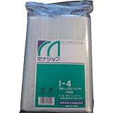 ミナ　チャック付ポリエチレン袋　「ミナジップ」Ｉ－４　（１００枚入）