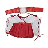 niannyyhouse　15cm ぬいぐるみ 服　ウィッチコスチューム　着物　ヘッドドレス　ブラウス　スカート　着せ替え　綿人形　アクセサリー (15cm)