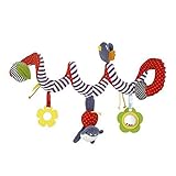 llzjベビーCrib Musical Mobile CotおもちゃActivity CribベビーカーソフトおもちゃカラフルPlush DollスパイラルWrap Aroundベビーベッド新生児ベッ