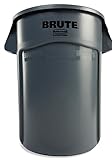 ラバーメイド ブルート丸型コンテナ 208.2L グレー 2655GRAY