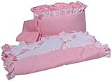 Babyoll Bedding Regal Neutral Mini crib/ Portable/ Port-a-Crib Bedding Set for boy and girly, pink/w
