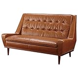 送料無料（家具は、北海道・沖縄・離島除く）ソファ 2人掛け ソフトレザー ソファー ブルックリン 2人掛ソファ GS-702LBR 代引不可 キャンセル不可...