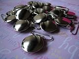 50 Pacifier/suspender Clips Lead Free Round 1inch Round by FLM