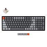 【国内正規品】Keychron K4 Version2 ホットスワップ対応ワイヤレス・ゲーミングメカニカルキーボード 100キー/USレイアウト/RGBライト/Gateron G Proメカニカルスイッチ/有線無線対応/Mac Windows対応/Nキー・ロールオーバー対応/アルミフレーム (Gateron G Pro茶軸（ホットスワップ対応)