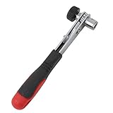 HKUN ラチェット 板ラチェットレンチ スリムラチェットドライバーセット 狭い場所の作業に,レッド