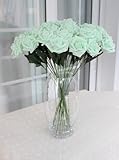 かわいい 薔薇 30本 造花 ライトグリーン オシャレな インテリアフラワー