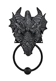 ゴシックドラゴンドアノッカー鋳鉄仕上げby Pacific Giftware